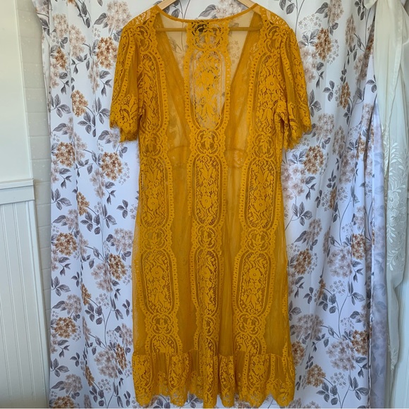 🌼SALE🌼 Cruel Denim Lace Kimono Duster - Picture 8 of 12